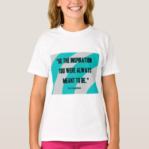 Inspiration Girl's White Basic T Shirt