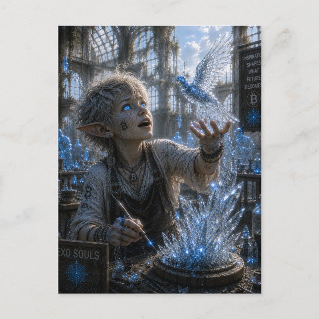 Inspiration / Glass Sculptor / Crystal Workshop Postcard (Front)
