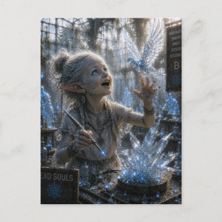 Inspiration / Glass Sculptor / Crystal Workshop Postcard