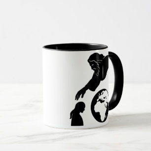 Inspiration God Reaching to Earth Minimalist Mug