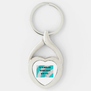 Inspiration Heart Metal Keychain