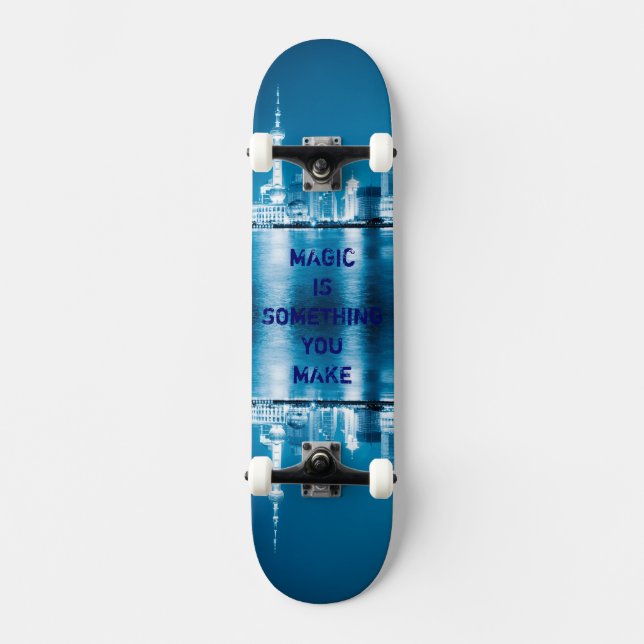 Inspiration hope quote city night background Case- Skateboard (Front)