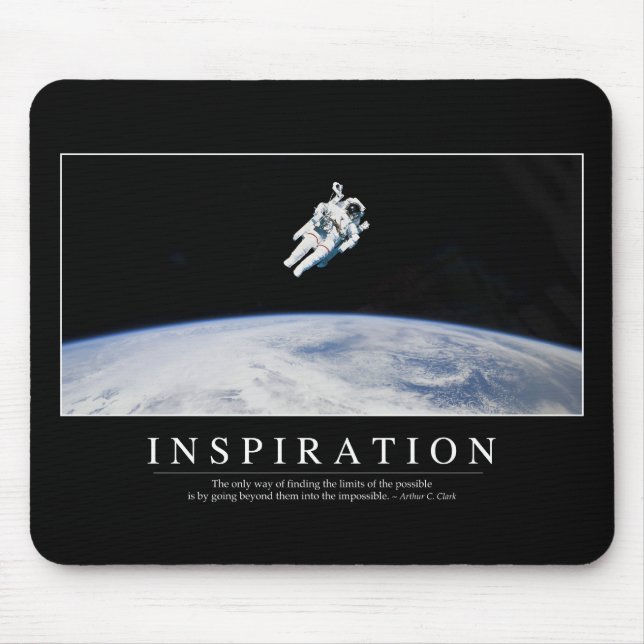 Inspiration: Inspirational Quote Mouse Pad (Front)