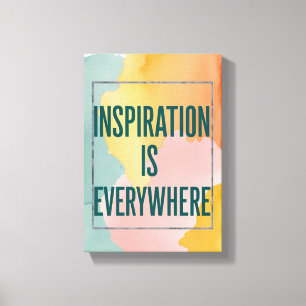 Inspiration Is Everywhere Canvas Print
