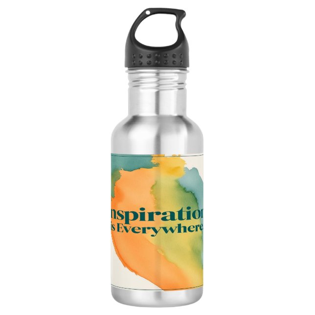 Inspiration Is Everywhere water bottle (Front)
