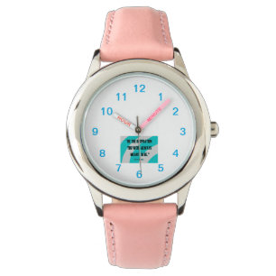 Inspiration Kid's Pink Leather Strap Watch