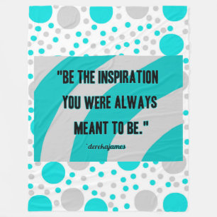 Inspiration Large Cotton Fleece Blanket