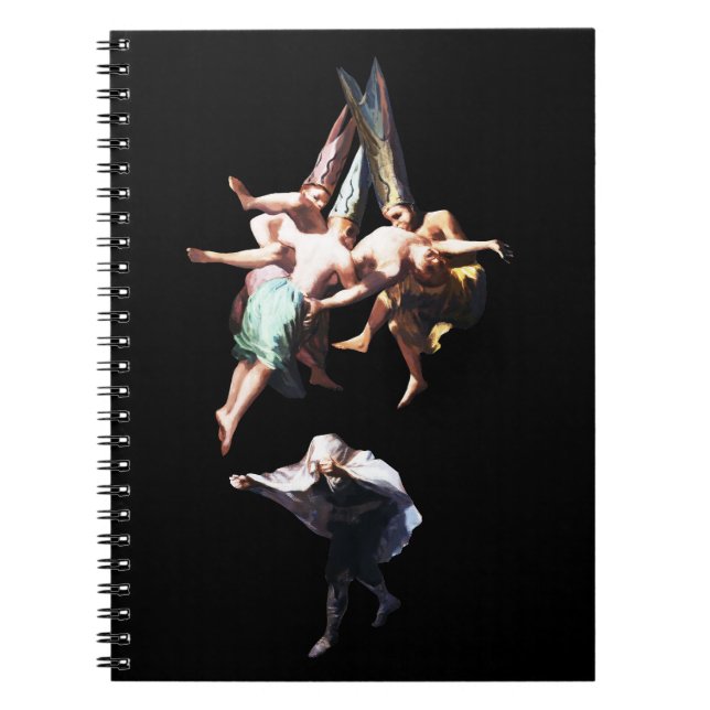 Inspiration of Francisco Goya, Witches Flight  Notebook (Front)