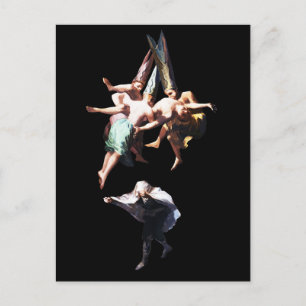Inspiration of Francisco Goya, Witches Flight  Postcard