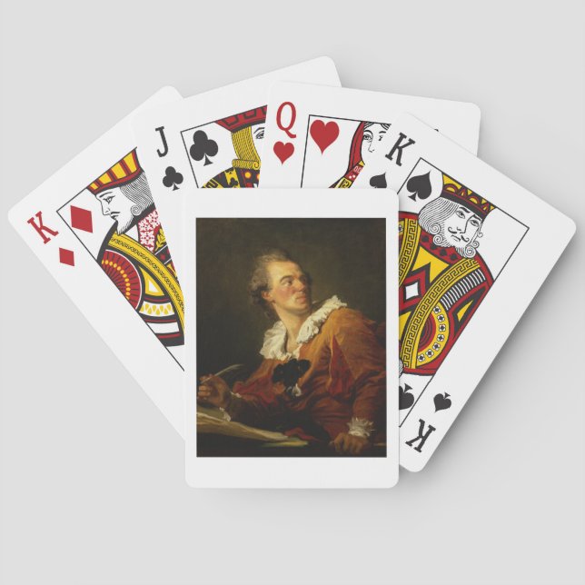 Inspiration (oil on canvas) playing cards (Back)