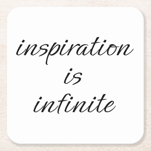 Inspiration Paper Coaster (Front)