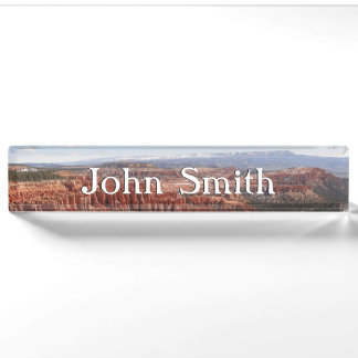 Inspiration Point at Bryce Canyon I Nameplate