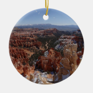 Inspiration Point at Bryce Canyon II Ceramic Tree Decoration