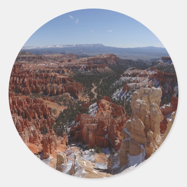 Inspiration Point at Bryce Canyon II Classic Round Sticker (Front)