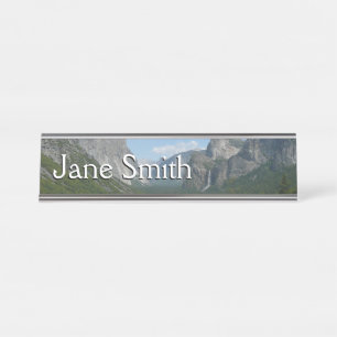 Inspiration Point in Yosemite National Park Desk Name Plate