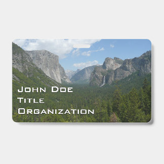 Inspiration Point in Yosemite National Park ID Badge