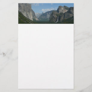 Inspiration Point in Yosemite National Park Stationery