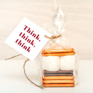 Inspiration Positive Red Think Think Think Quote Favour Tags