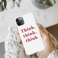 Inspiration Positive Red Think Think Think Quote