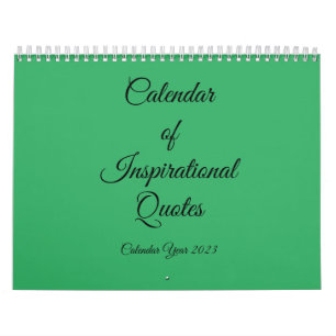 Inspiration Quote 2023 Calendar