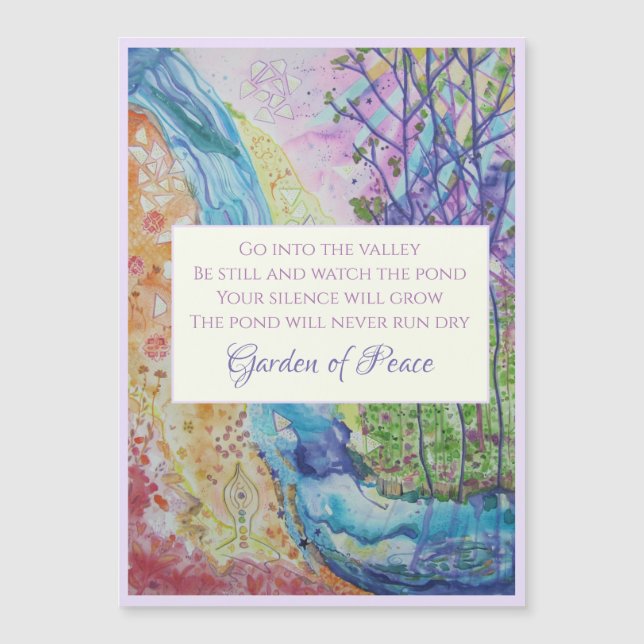 Inspiration Quote Saying Magnetic Card (Front)
