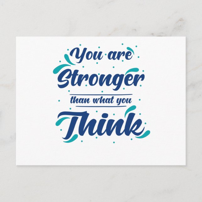 Inspiration Quote Self-value Postcard (Front)