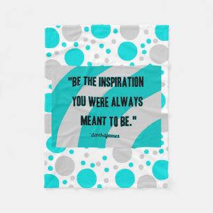 Inspiration Small Cotton Fleece Blanket