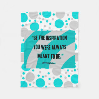 Inspiration Small Cotton Fleece Blanket