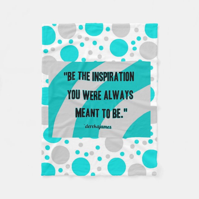 Inspiration Small Cotton Fleece Blanket (Front)