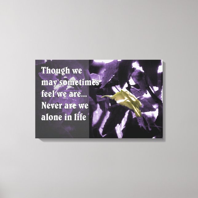 Inspiration Through Nature Canvas Print (Front)