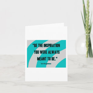 Inspiration Vertical Small Greeting Card