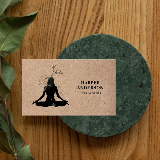 Inspiration Yoga Instructor Professional  Business Card (Creator Uploaded)