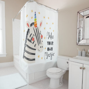 Inspiration Zebri-corn Shower Curtain