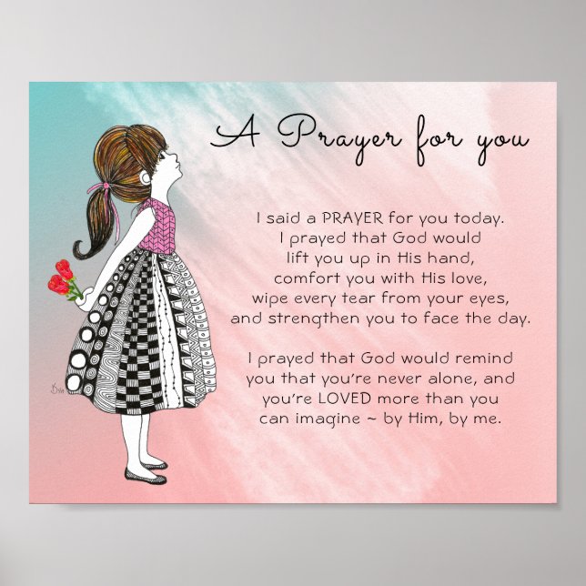 Inspirational A Prayer for You Poster (Front)