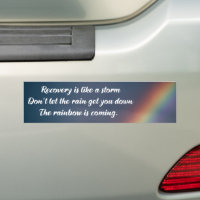 Inspirational Addiction Recovery Quote Rainbow