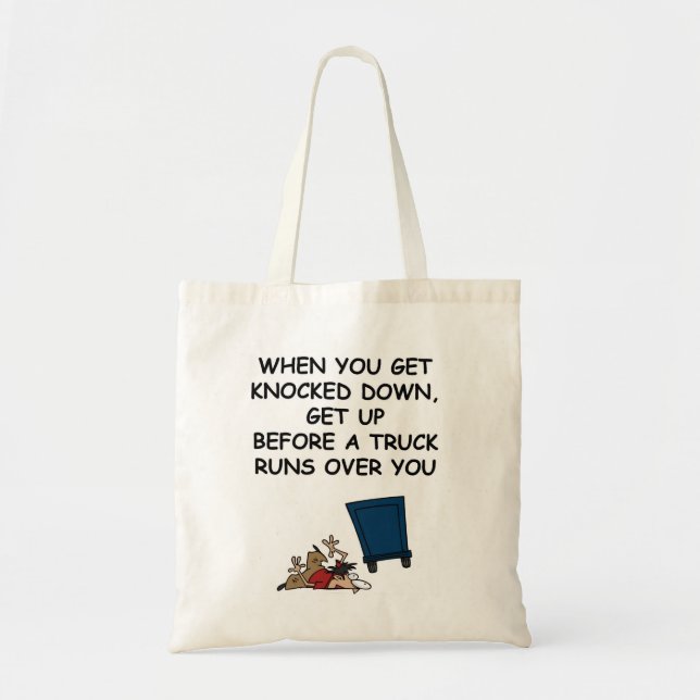 Inspirational and fun tote bag (Front)