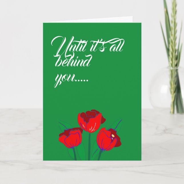 Inspirational and moral support card (Front)