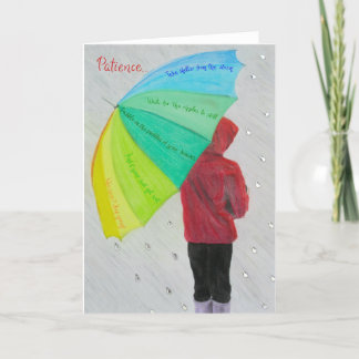 Inspirational and motivational cards: Patience... Card