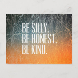 Inspirational and motivational quote postcard