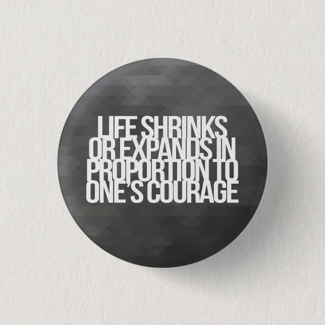 Inspirational and motivational quotes 3 cm round badge (Front)