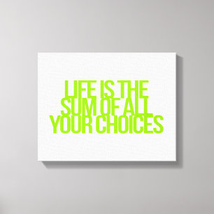 Inspirational and motivational quotes canvas print