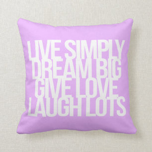 Inspirational and motivational quotes cushion