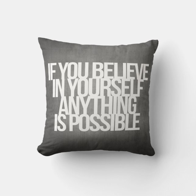 Inspirational and motivational quotes cushion (Front)