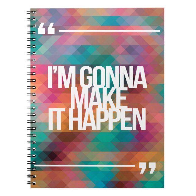 Inspirational and motivational quotes notebook (Front)