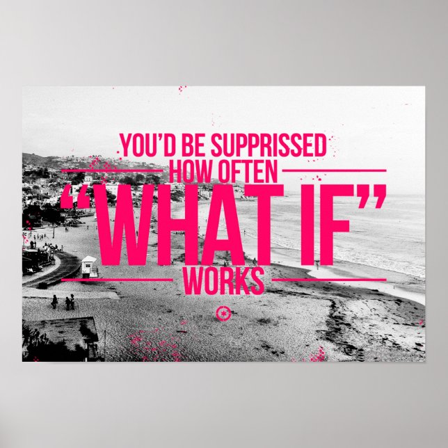 Inspirational and motivational quotes poster (Front)