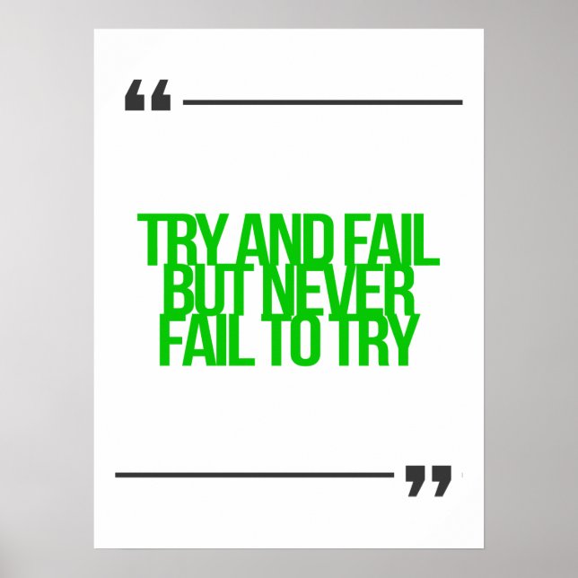 Inspirational and motivational quotes poster (Front)