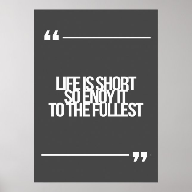 Inspirational and motivational quotes poster (Front)