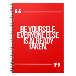 Inspirational and motivational quotes spiral notebook