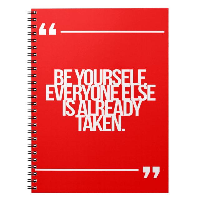 Inspirational and motivational quotes spiral notebook (Front)