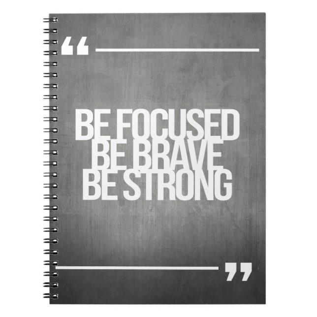 Inspirational and motivational quotes spiral notebook (Front)